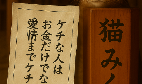 ケチな人は お金だけでなく 愛情までケチる