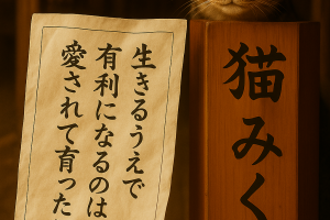 生きるうえで 有利になるのは 愛されて育ったこと