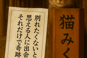 別れたくないと思える人に出会えたそれだけで奇跡