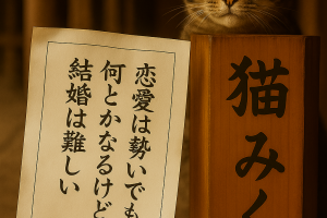 恋愛は勢いでもなんとかなるけど結婚は難しい
