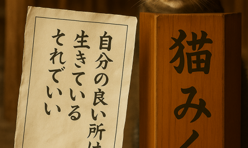自分の良い所は生きているそれでいい