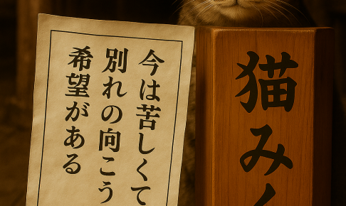 今は苦しくても別れの向こうには希望がある