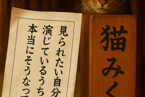 見られたい自分を演じているうちに本当にそうなっていく