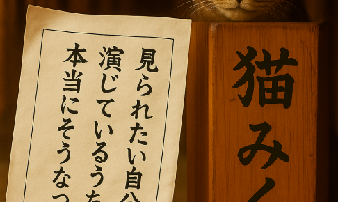 見られたい自分を演じているうちに本当にそうなっていく