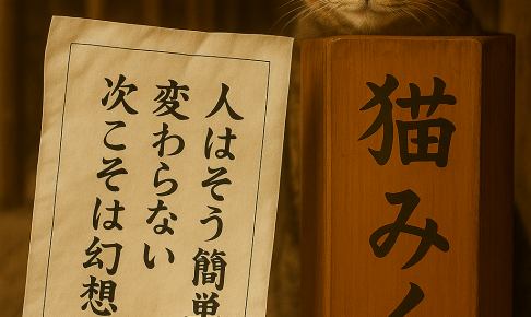 人はそう簡単に変わらない次こそは幻想