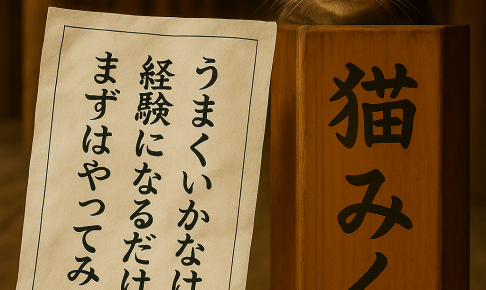 うまくいかなければ経験になるだけまずはやってみる