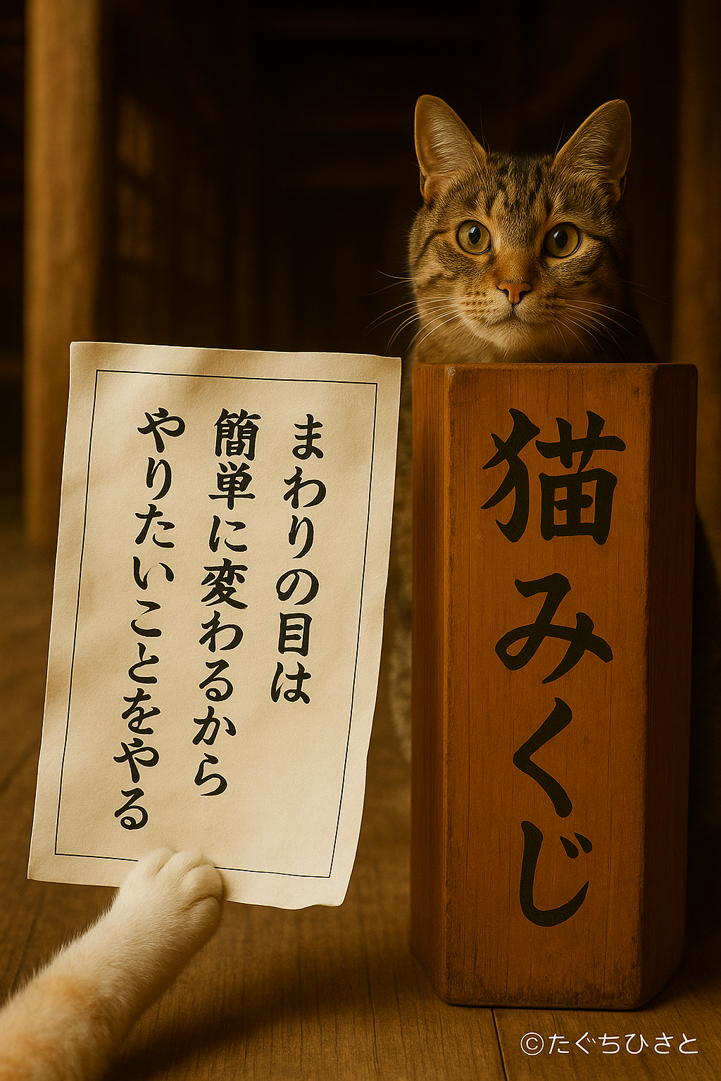 まわりの目は 簡単に変わるから やりたいことをやる
