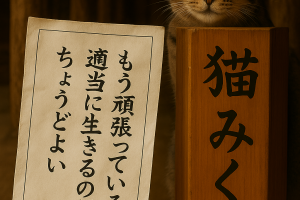 もう頑張っている 適当に生きるのが ちょうどよい