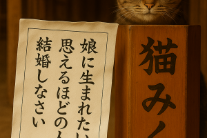 娘に生まれたいと 思えるほどの人と 結婚しなさい