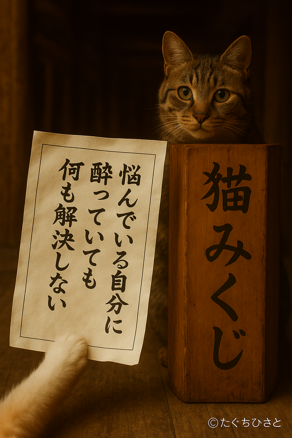 悩んでいる自分に 酔っていても 何も解決しない