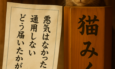 悪気はなかったは 通用しない どう届いたかが全て