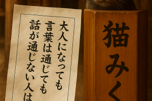 大人になっても言葉は通じても話が通じない人はいる