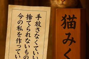手放さなくていい 捨てられないものが 今の私を作っている