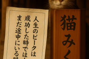 人生のピークは 成功した時ではなく まだ途中にいる時