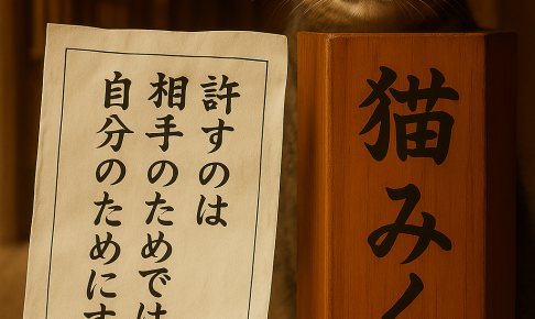 許すのは相手のためではなく自分のためにする