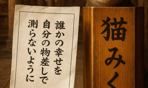 誰かのしあw背を自分の物差しで測らないように