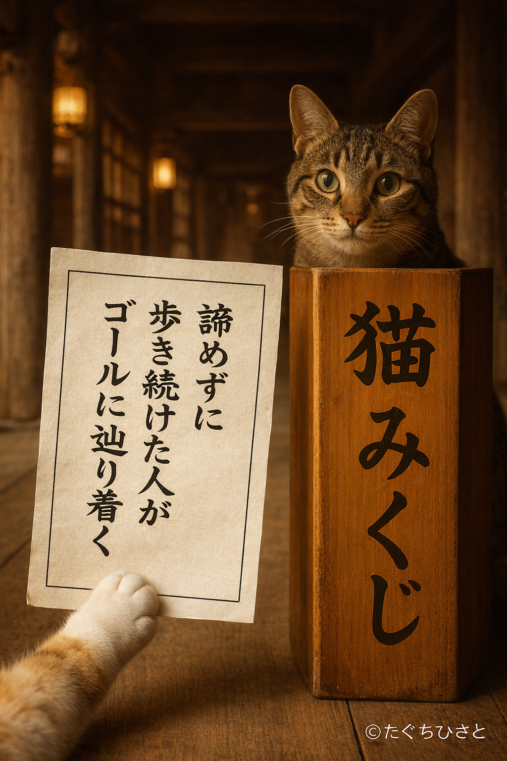 諦めずに歩き続けた人がゴールにたどり着く